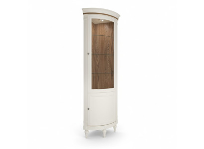 Eck Vitrine Vitrine Schrank Vitrinen Wohnzimmer Schau Schränke Design Holz Neu