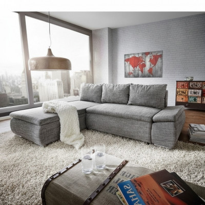Schlafsofa Design Ecksofa Schlafsofa Bettfunktion Couch Polster Textil Sofas