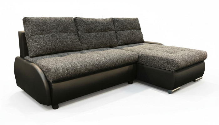 Design Ecksofa Schlafsofa Sofas Bettfunktion Couch Leder Textil Polster Neu