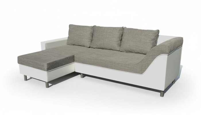 Sofa L-Form Ledersofa Couch Wohnlandschaft Garnitur Design Modern Sofa