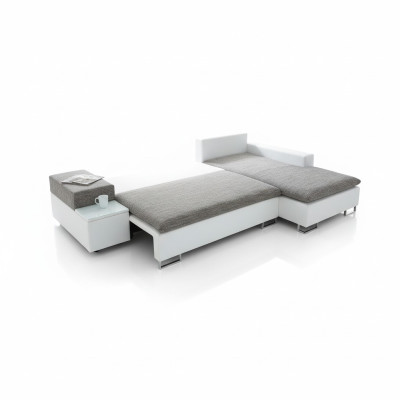 Schlafsofa Design Ecksofa L-form Bettfunktion Textil Couch Sofas Stoff