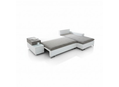 Schlafsofa Design Ecksofa L-form Bettfunktion Textil Couch Sofas Stoff