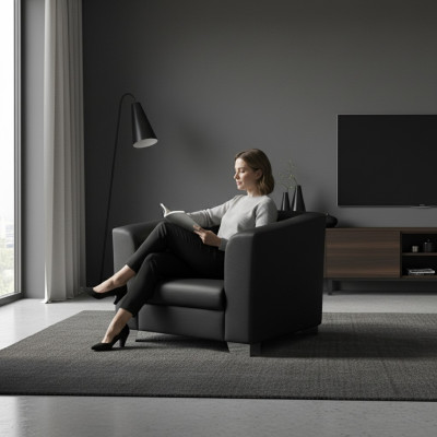 Lounge Luxus Fernseh Club Polster Sitzer Sessel Couch Design Sofa Relax