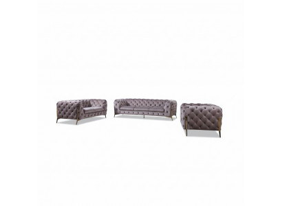 Designer Chesterfield Sofagarnitur Sofa Couch Polster Set 321 Sitzgarnitur Neu