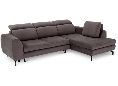 Design Ecksofa Schlafsofa Bettfunktion Couch Textil Polster Sofas Bettkasten