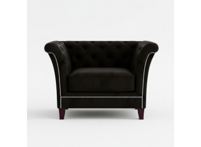 Chesterfield Sessel Couch Polster 1 Sitzer Samt Design Couchen Deko Sofas