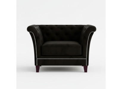 Chesterfield Sessel Couch Polster 1 Sitzer Samt Design Couchen Deko Sofas