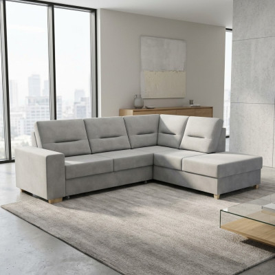 Design Ecksofa L-form Bettfunktion Couch Leder Textil Sofas Eckcouch