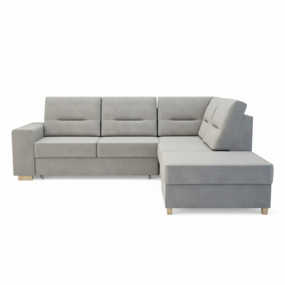 Design Ecksofa L-form Bettfunktion Couch Leder Textil Sofas Eckcouch
