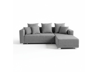 Ecksofa L Form Sofa Couch Polster Sofas Wohnlandschaft Stoffsofa Hocker Couchen