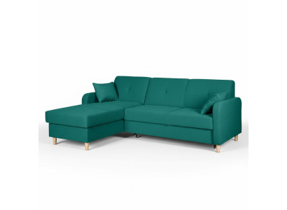 Schlafsofa Design Ecksofa L-form Bett Couch Textil Sofas Stoff Schlaf Funktion