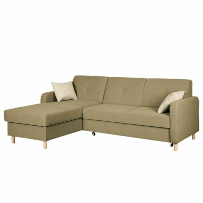 Ecksofa L-Form Sofa Wohnlandschaft Garnitur Polster Design Bettfunktion Modern