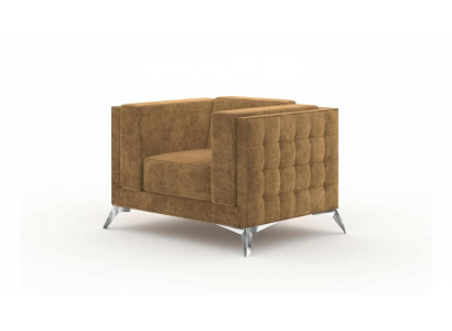 Chesterfield Sessel Fernseh Couch 1 Sitzer Sofa Stoff Couchen Polster Textil