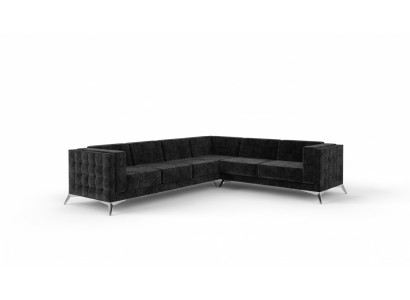Ecksofa Chesterfield Sofa Polstergarnitur Couch Wohnlandschaft L-form Design Neu