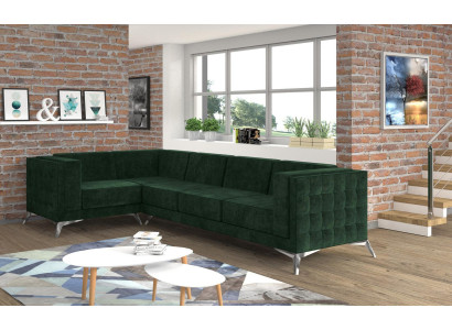 Ecksofa Sofa Couch Polster L Form Wohnlandschaft Sitzgarnitur Deko Sofas