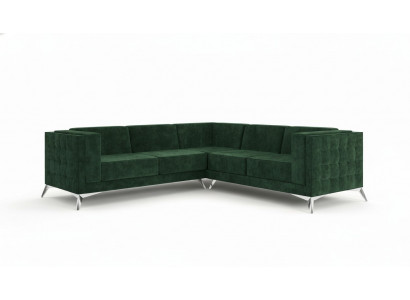 Sofa L-Form Chesterfield Couch Wohnlandschaft Garnitur Design Klassische