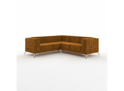 Ecksofa L-Form Designer Sofa Couch Polster Sitz Garnitur Stoff Wohnlandschaft