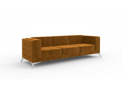 Big Couch Polster Sofa Textil Chesterfield Couchen Stoff xxl Dreisitzer 3 Sitzer