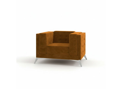 Chesterfield Sessel Couch 1 Sitzer Stoff Couchen Polster Neu Fernseh Sofa