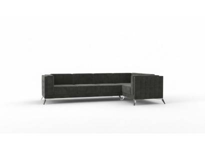 Ecksofa Chesterfield Sofa Polstergarnitur Couch Wohnlandschaft Deko L-form