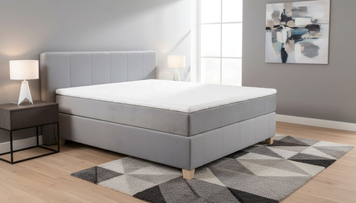 Boxspring Bett Kasten Funktion Hotel Doppel Set Komplett Topper Matratze