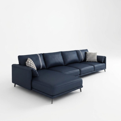 Hochwertige Eckcouch Wohnlandschaft Ecksofa L-Form Leder Couch Garnitur Sofa Neu