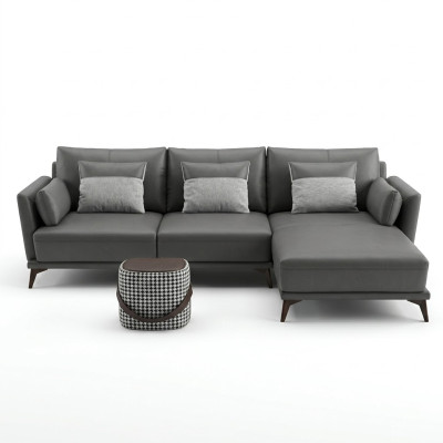 Ecke Ecksofa L-Form Wohnlandschaft Sofa Couch Polster Garnitur Stoff Leder Sofas