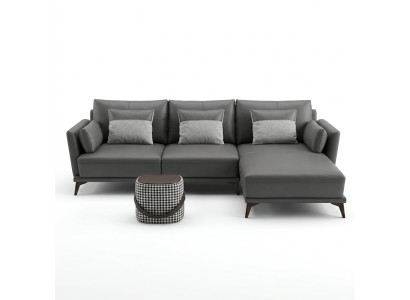 Ecke Ecksofa L-Form Wohnlandschaft Sofa Couch Polster Garnitur Stoff Leder Sofas
