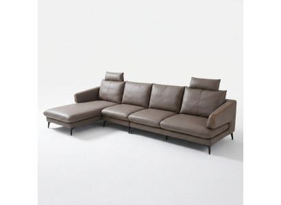 Ecksofa Eckcouch Sofa Polster Ecke Couch Leder Luxuriöse Wohnzimmer Eckgarnitur