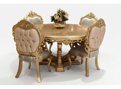 Garnitur 6 Stühle Set Esszimmer Designer Holz Stuhl Antik Stil Luxus Stühle Neu