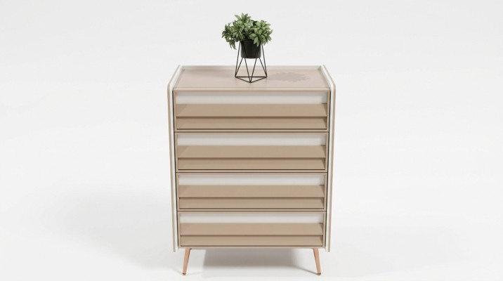 Modern Kommode mit 2 Schubladen Möbel Designer Zimmer Kinderzimmer Neu