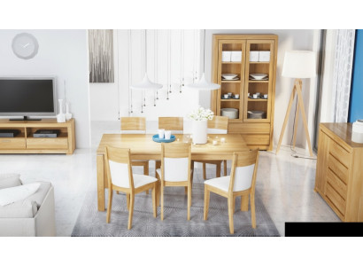 Esstisch Holz Tische Wohn Ess Zimmer Tisch Massivholz 200x90cm Esstische Massiv