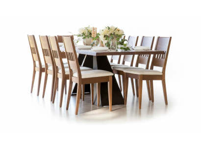 Esstisch Holz Stühle 7tlgLehnstuhl Gruppe Esszimmer Garnitur Stuhl Set Tisch Neu
