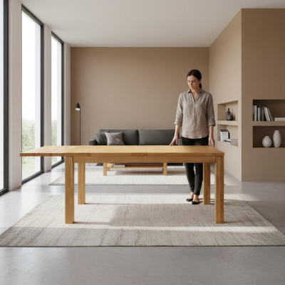 Esstisch Holz Tische Wohn Ess Zimmer Tisch 140x90cm Massiv Massivholz Esstische