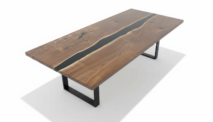 Esstisch tische epoxid harz massive möbel epoxy tisch wasserfall echtes holz