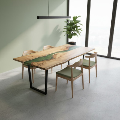 Esstisch Meer Wasser River Echtes Holz Flusstisch 200x90 Tische