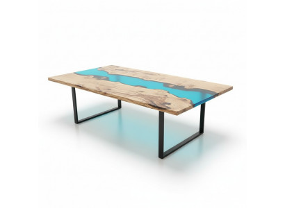 Fluss Tische Esstisch Design Tisch Moderne Möbel 220x100 Epoxid Harz Ozean Meer