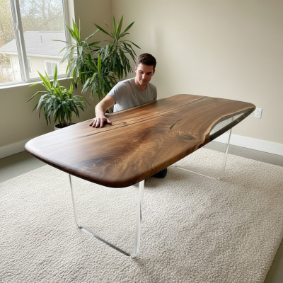 Couchtisch River Table Echtes Holz Epoxidharz Flusstisch Tische Massiv