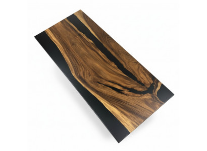 Esstisch Black River Table Echtes Holz 220x95 Tische Epoxidharz Neu