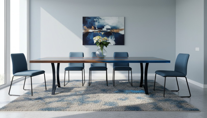 Moderne Tische Esstisch Meer Design Tisch Harz Fluss Möbel 220x90 Epoxid Ozean