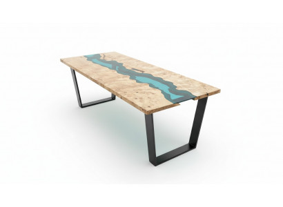 Tische epoxid harz esstisch holz massive möbel epoxy tisch giessharz wasserfall