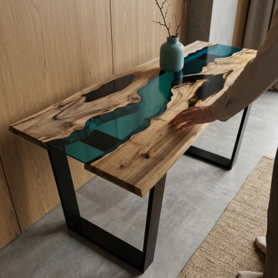 Epoxid harz Konsolen Tisch Designer Tische Luxus Wohnzimmer Möbel