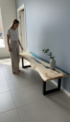 Konsolentisch Beistell Epoxid Tisch Sideboard Konsolentisch Wandtische Epoxy Neu