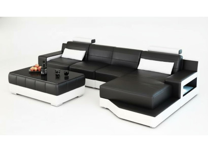 Ecksofa L-Form Modernes Sofa Ledersofa Ecksofa Polster Designer-Sofa