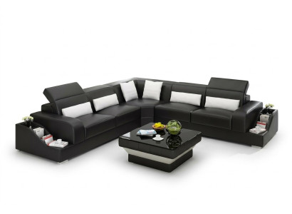 Ledersofa Couchen Design Wohnzimmer Günstige Polster Möbel Sitzgarnitur Sofa Neu