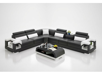 Ecksofa Couch Polster Eckgarnitur Sofa Garnituren Eckledersofa Wohnlandschaft