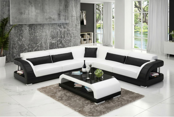 Ledersofa Design Wohnzimmer Couchen Günstige Polster Möbel Sitzgarnitur Sofa Neu