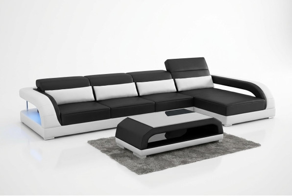 Lederpolster Design Ecksofa Eckcouch Couch Sofa L Form Wohnzimmer