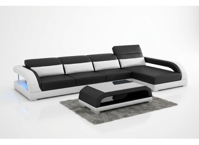 Lederpolster Design Ecksofa Eckcouch Couch Sofa L Form Wohnzimmer