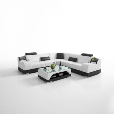 Ecksofa Moderne Eckcouch Design Wohnzimmer Möbel Lederpolster Couch